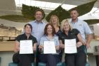 Staff from Brimsmore Gardens with their awards presented last year